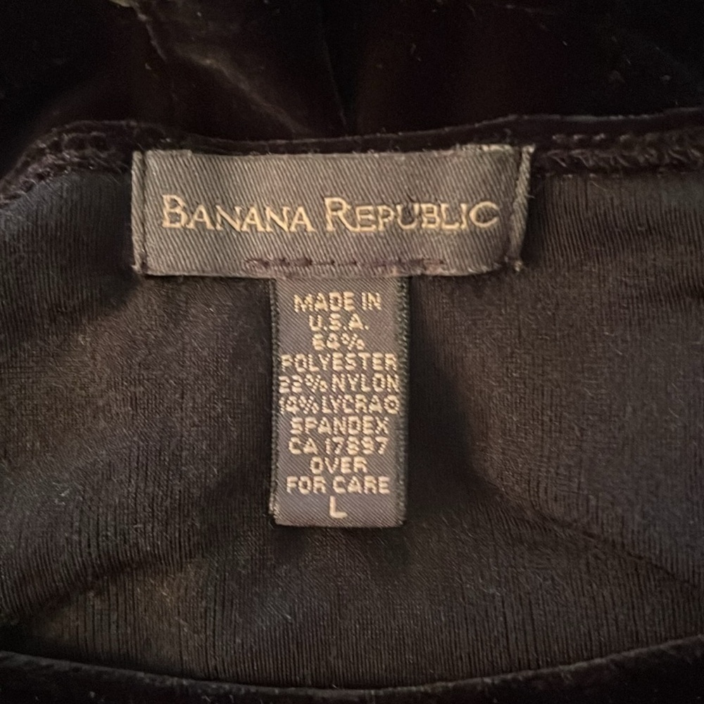 Banana Republic Women’s Black Velvet Pullover Dress Size Large - Picture 12 of 16